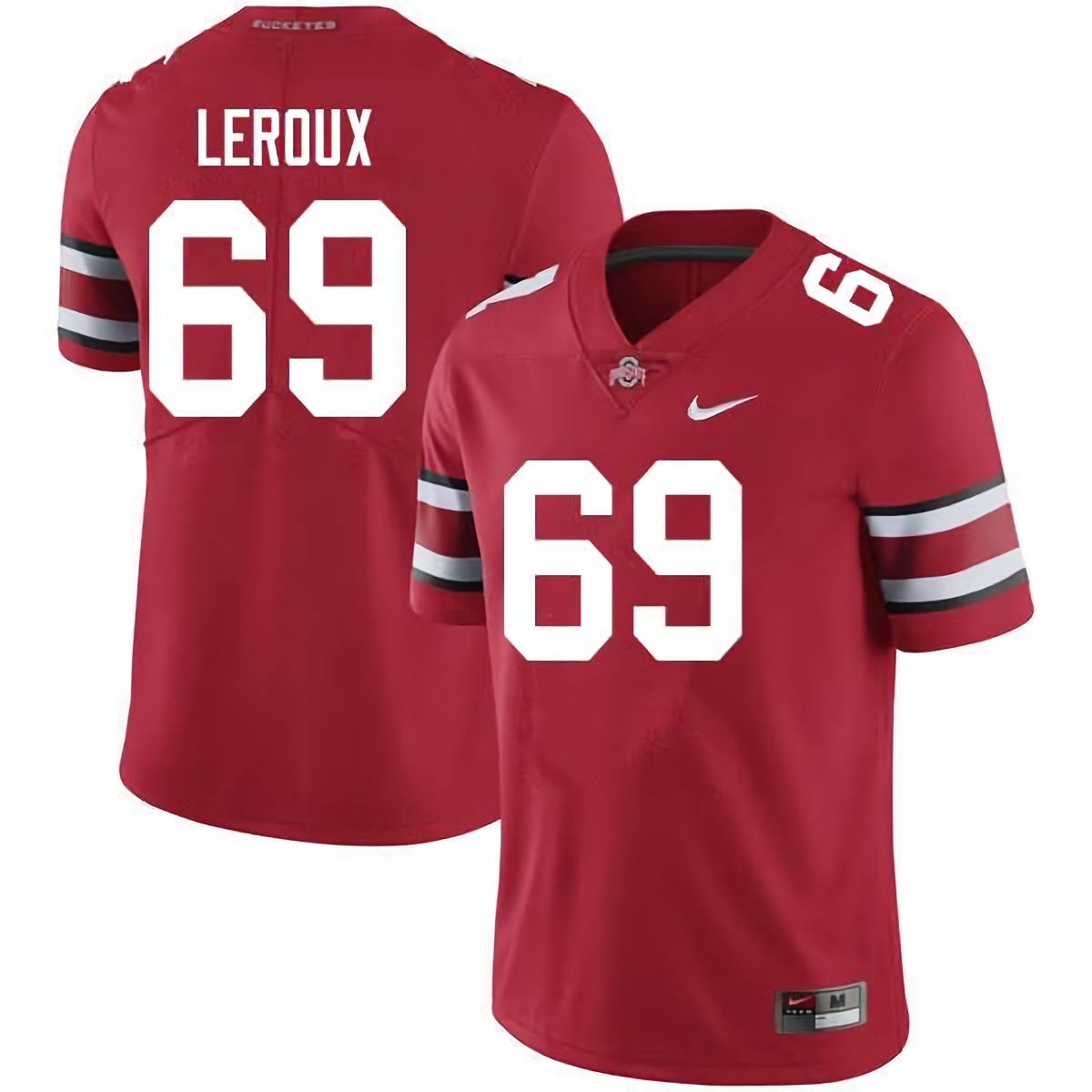 Trey Leroux Ohio State Buckeyes Men's NCAA #69 Nike Scarlet College Stitched Football Jersey EQS6256OB
